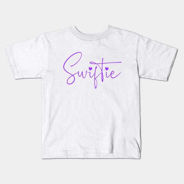 Swiftie - Purple Kids T-Shirt by SwiftLyrics